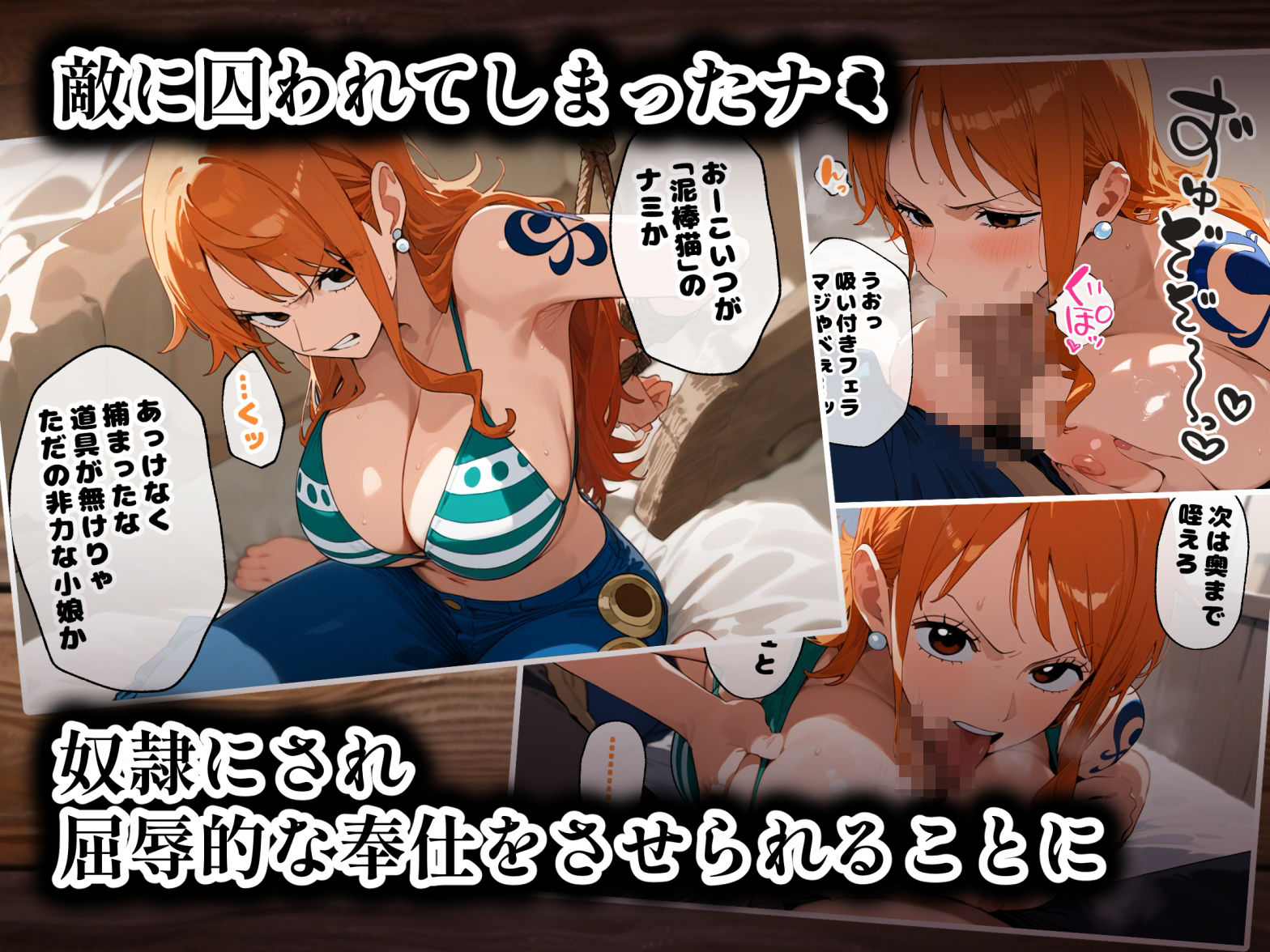 サンプル画像1:【セリフ付き】ヒロイン敗北〜囚われた女航海士は快楽に溺れる〜(んぽちこクラブ) [d_502010]