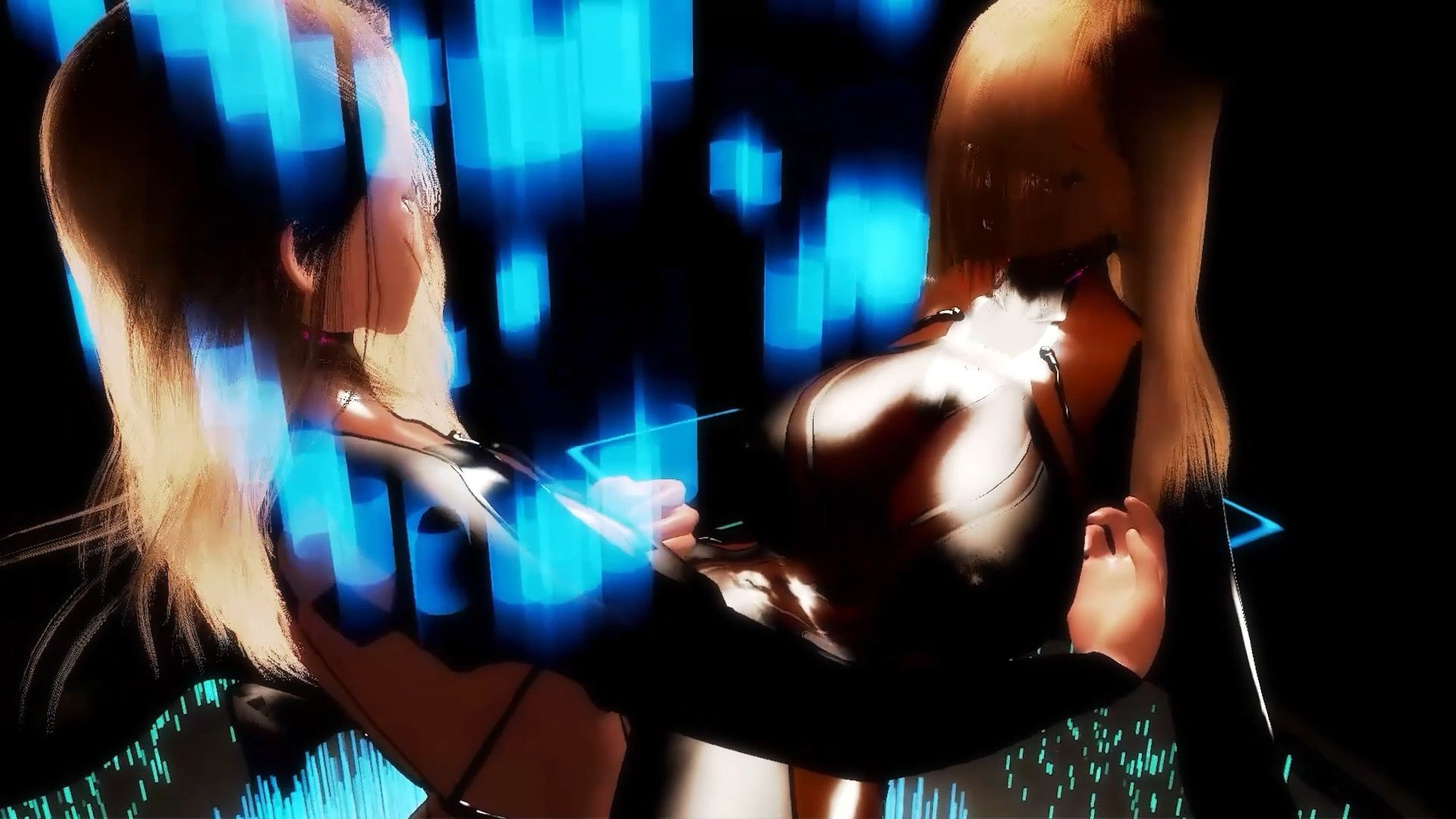 サンプル画像4:洗脳調教プログラム 被験体:アニヤ・メイリー姉妹。爆乳姉妹を洗脳調教！調教プログラムをインストール！爆乳姉妹の運命は？！(レッドカラー) [d_502012]