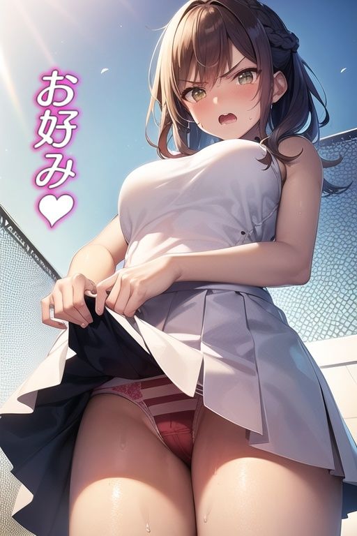 嫌な顔してパンツ見せてくる女の子〜テニスウェア編〜