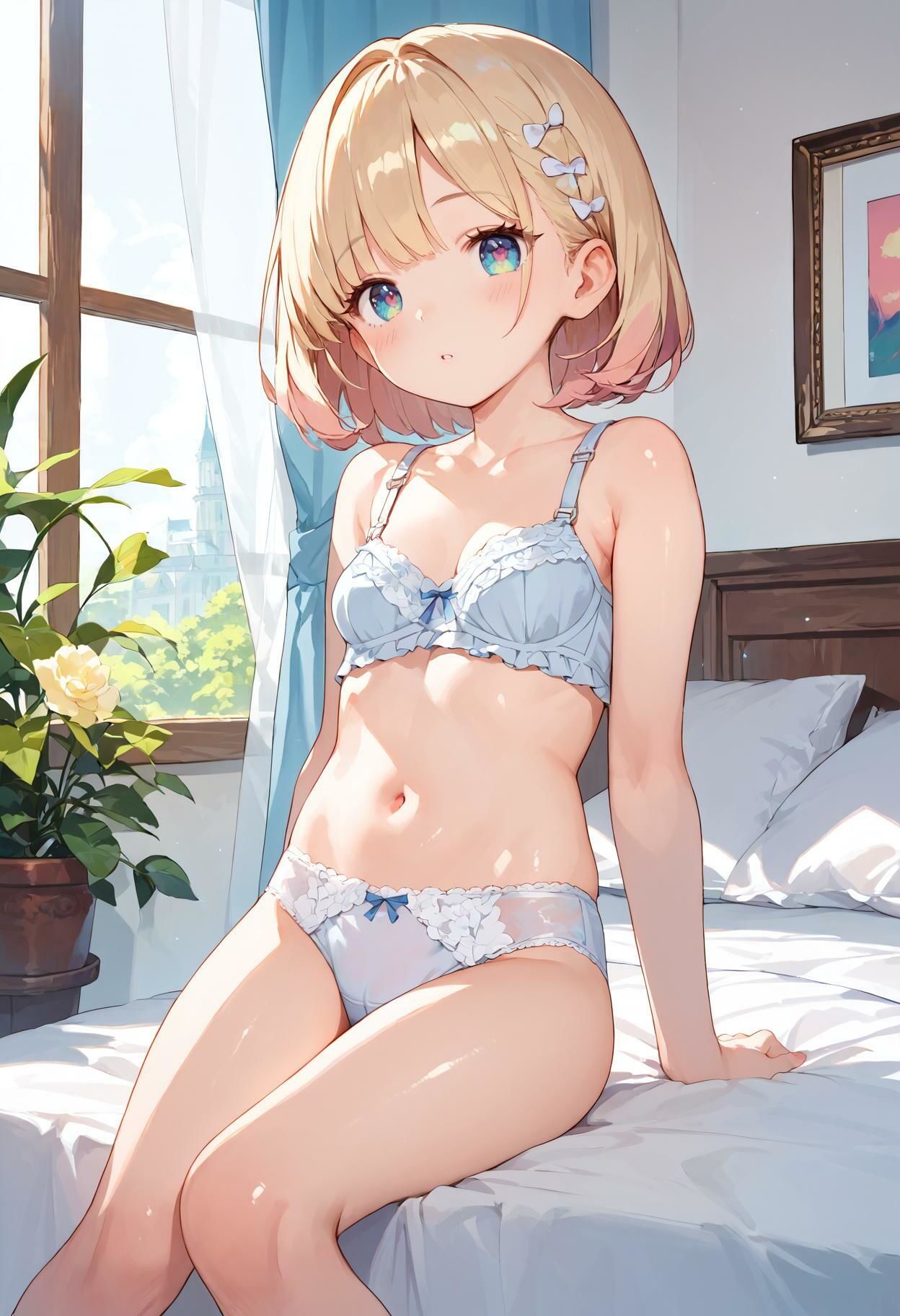 サンプル画像4:【女子校生のブラ＆パンティ】お嬢様の下着コレクション(AI_Shiteru) [d_502165]