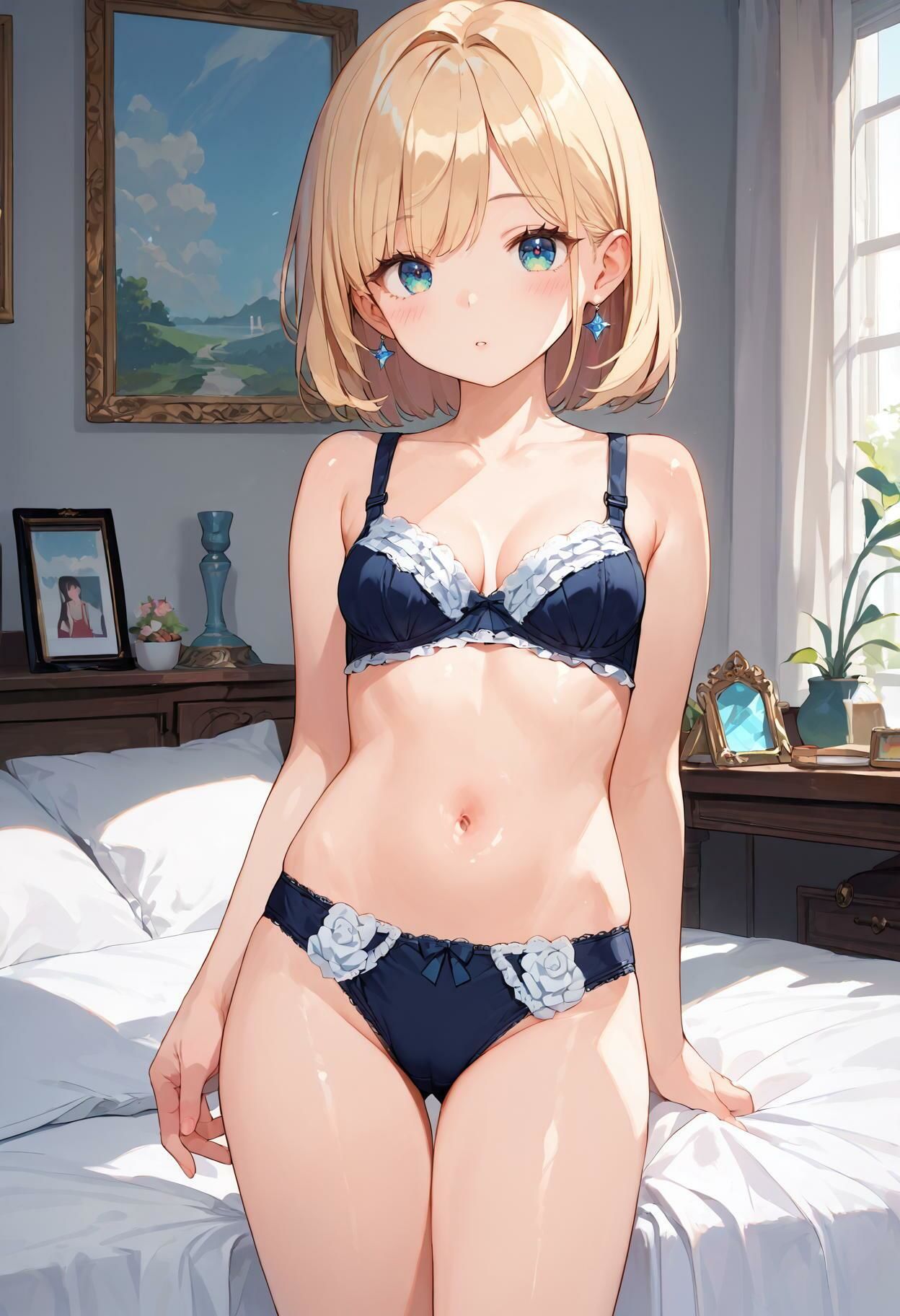 サンプル画像5:【女子校生のブラ＆パンティ】お嬢様の下着コレクション(AI_Shiteru) [d_502165]