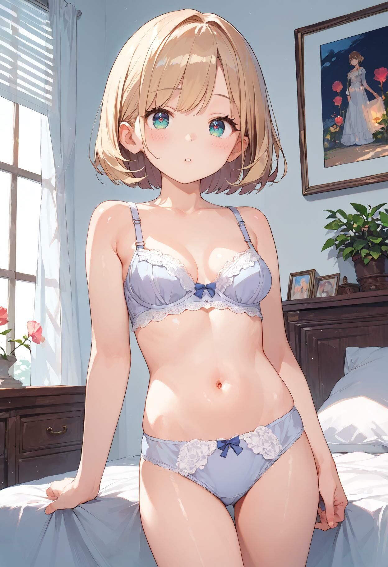 サンプル画像6:【女子校生のブラ＆パンティ】お嬢様の下着コレクション(AI_Shiteru) [d_502165]