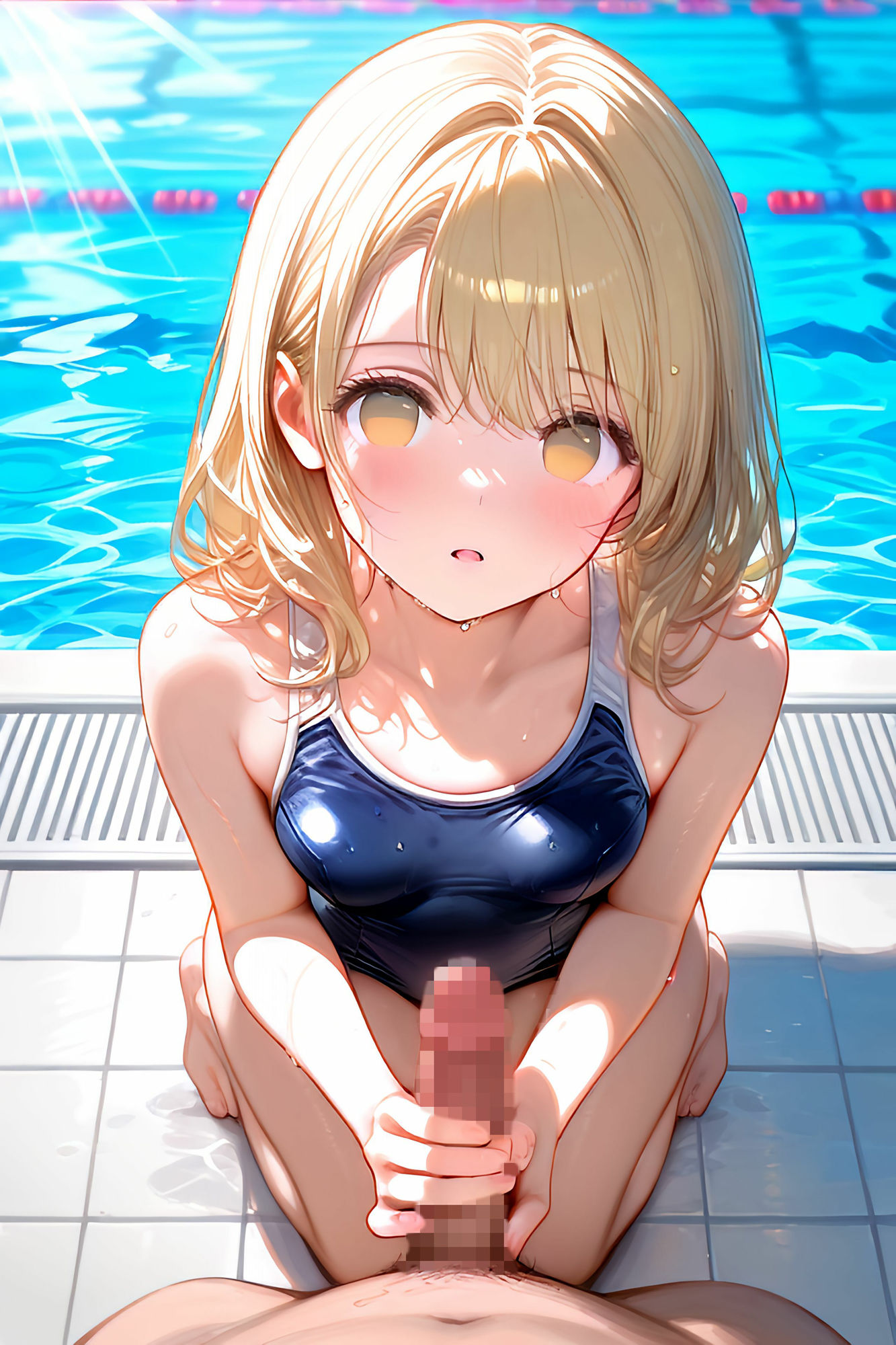 サンプル画像3:俺の告白を断ったスク水ロ◯美少女を催●発情アプリで洗脳支配して中出ししまくる話(ねこねこアートギャラリー) [d_502287]