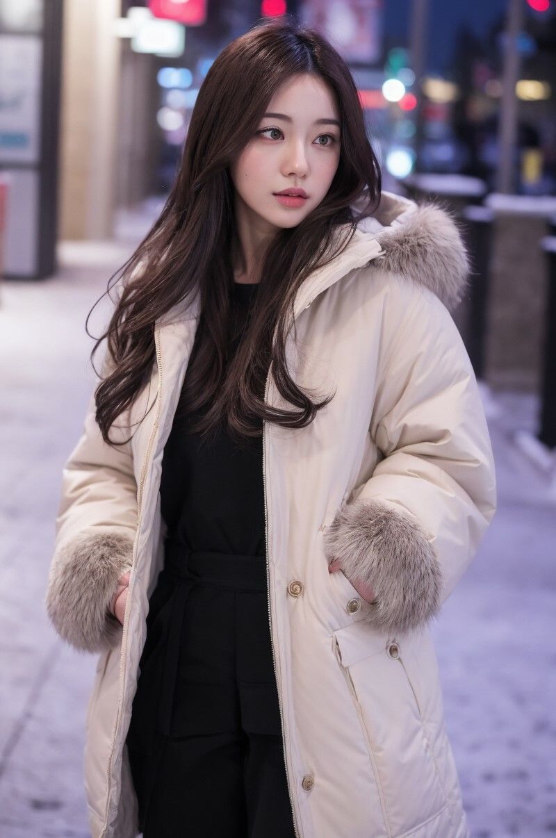 サンプル画像3:【美女名録】vol2.2  彼女の冬のコートコレクション 210枚  【AIグラビア写真集】(AI美女制作参謀本部2課) [d_502297]