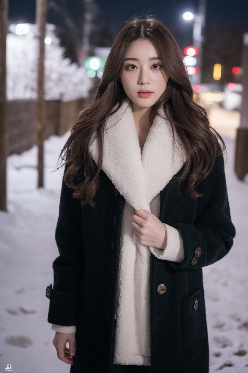 サンプル画像5:【美女名録】vol2.2  彼女の冬のコートコレクション 210枚  【AIグラビア写真集】(AI美女制作参謀本部2課) [d_502297]