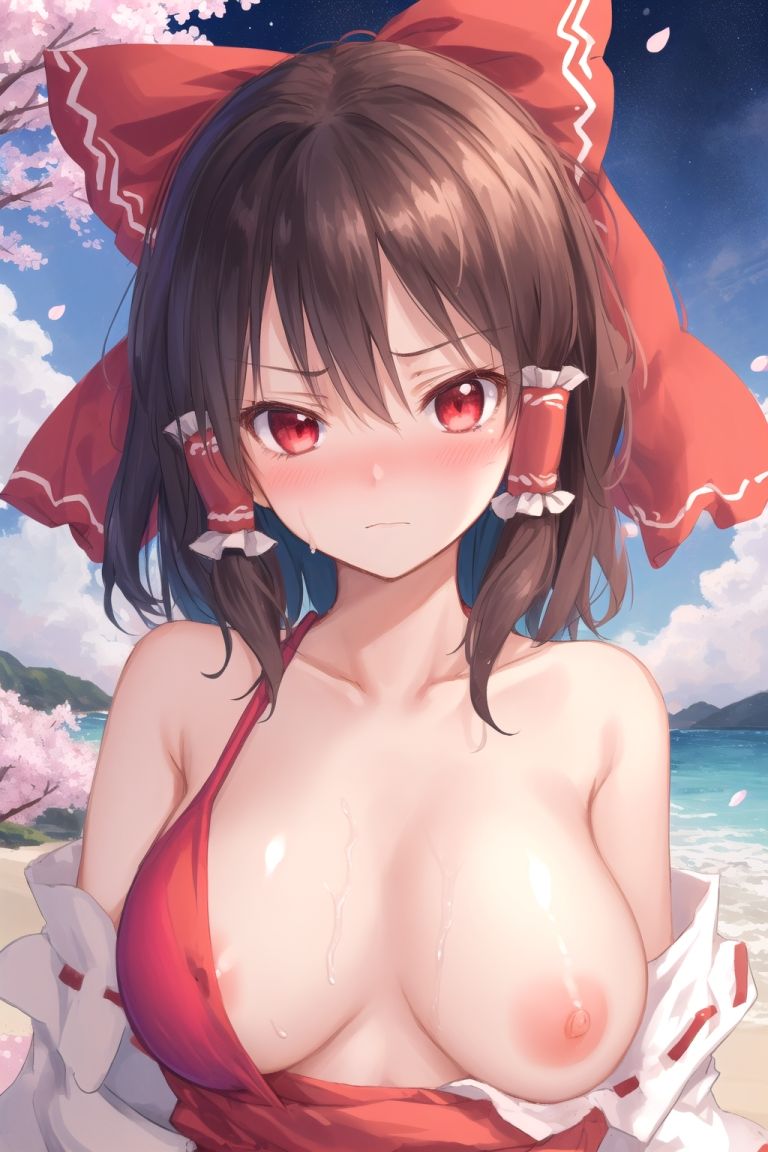 サンプル画像5:魔理沙は霊夢のえっちな写真を撮りたいようです。〜春の晴れた夜の海編〜(ゆるふわ研究所) [d_502352]