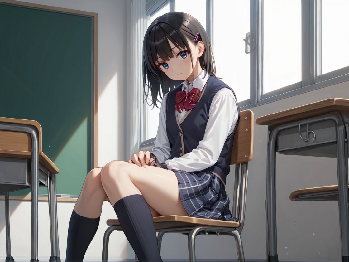 サンプル画像1:つるぺた貧乳JKとわからセックス〜生意気な生徒の弱みを握って種付けし放題〜(美女造) [d_502490]