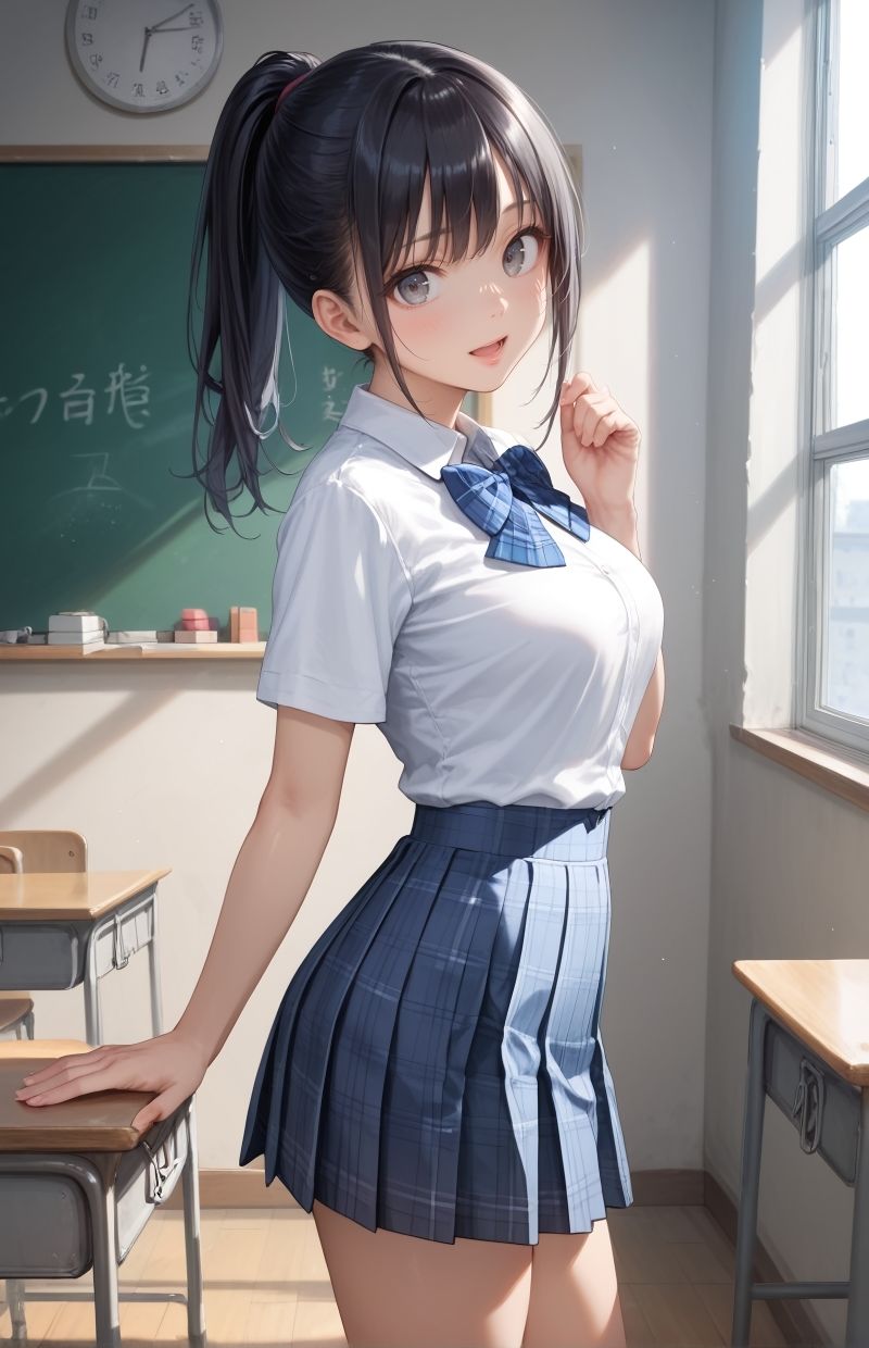 サンプル画像1:グラビア＆裏画像 JKアイドル 生田えりさ(AIらぼんぬ) [d_502508]