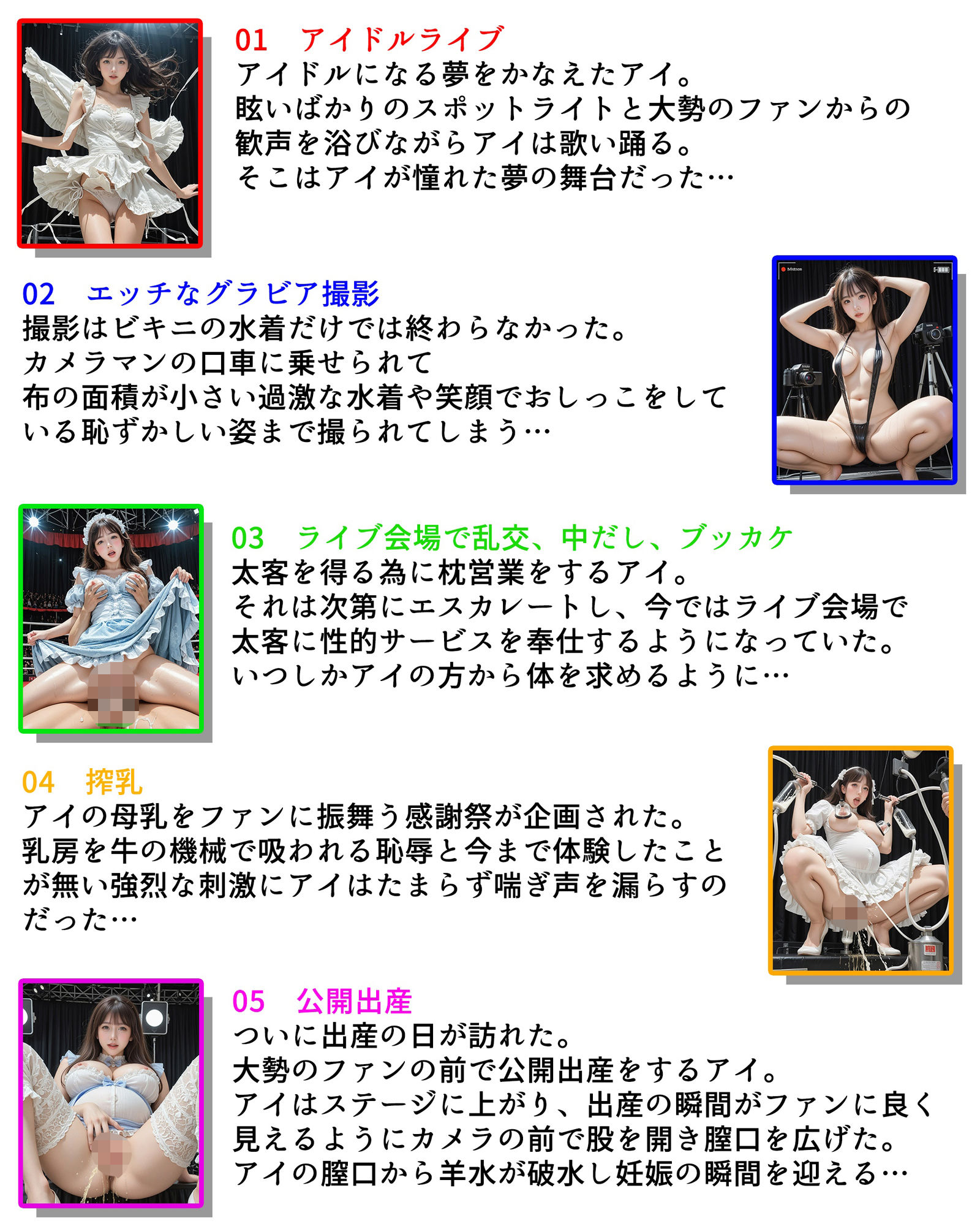 サンプル画像1:肉便器にされたアイドルたち(sawamurajapan) [d_502522]