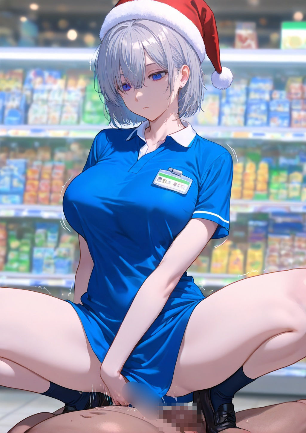 サンプル画像6:【イラスト集】やる気ないクリスマスコスの店員、どさくさに紛れてセックスしてもバレない説(DreamReal出版社) [d_502644]