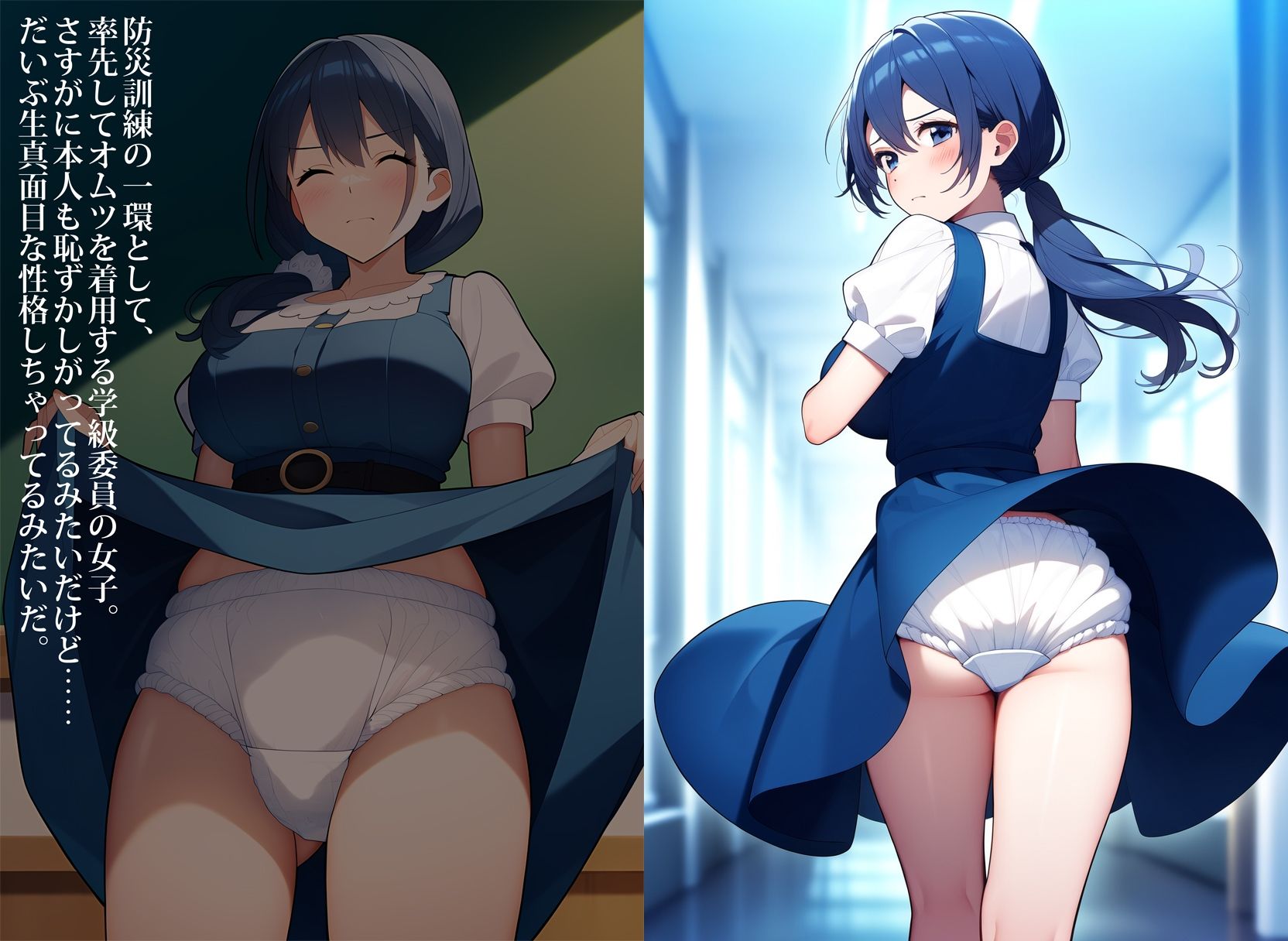 サンプル画像3:失禁女子に、オムツの着用を義務づけます！(性癖ユガ芽) [d_502664]