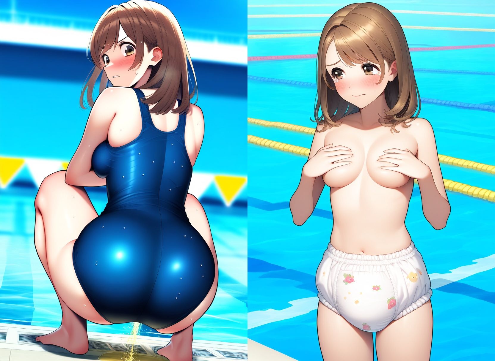 サンプル画像6:失禁女子に、オムツの着用を義務づけます！(性癖ユガ芽) [d_502664]