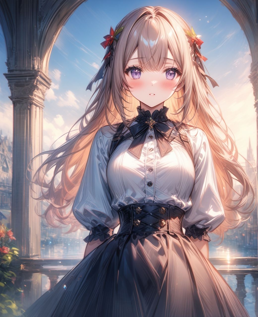 サンプル画像3:風雅織々美少女〜蒼嶺〜(Aark) [d_502753]