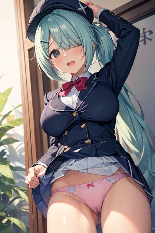 サンプル画像4:制服美女のスカートめくり(なかなか) [d_502771]