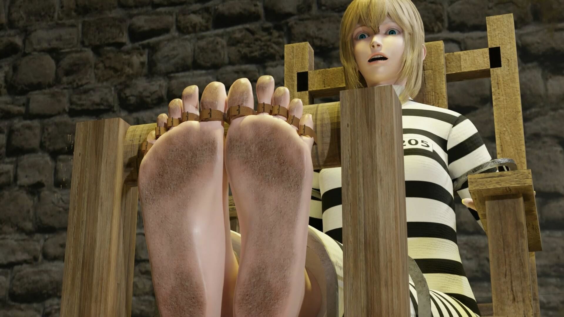 サンプル画像5:女囚人アリスの足の裏拷問(SFL) [d_502798]