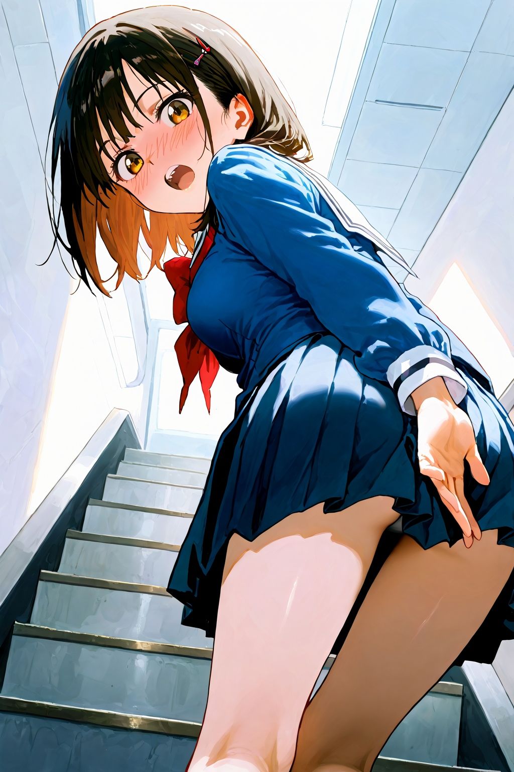 サンプル画像2:恥じらい×パンチラ隠しがやっぱり優勝でした。vol.2(びろびろまん) [d_502947]