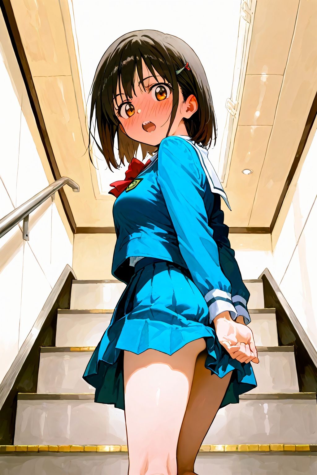 サンプル画像4:恥じらい×パンチラ隠しがやっぱり優勝でした。vol.3(びろびろまん) [d_502949]