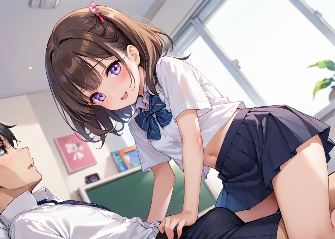 サンプル画像2:純粋な幼馴染と制服エッチ(sksk) [d_502952]