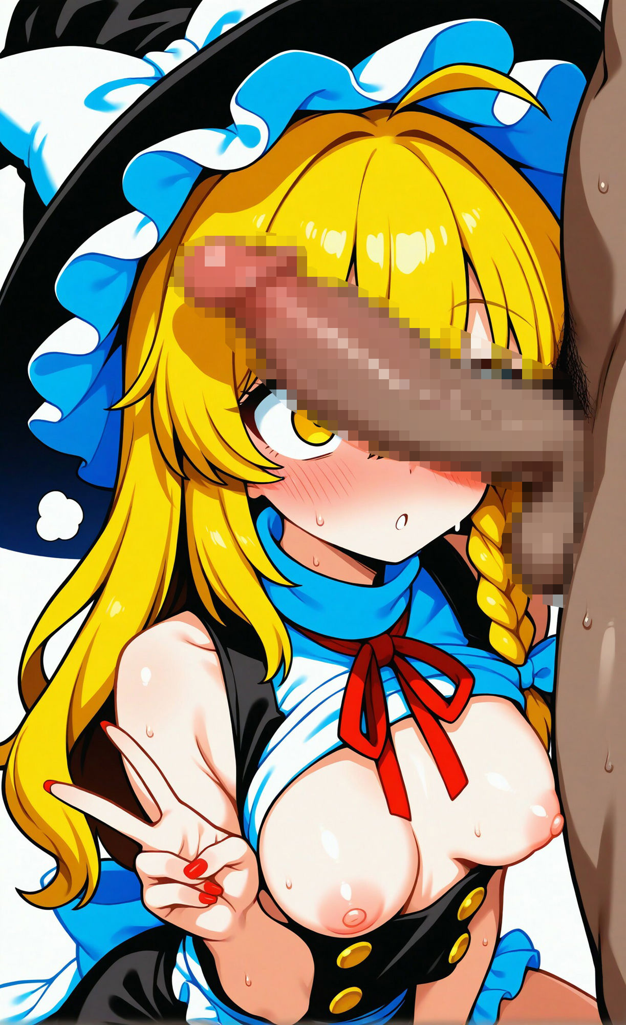 サンプル画像1:魔理沙さんだめですよ？(れっどわーど) [d_503089]