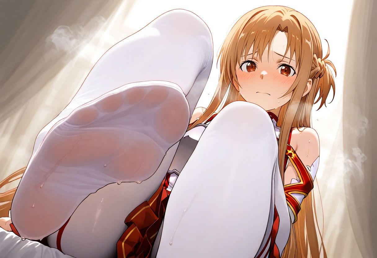 サンプル画像5:アスナさんのえちえちな足 vol.1＋vol.2(OtakukunB) [d_503185]