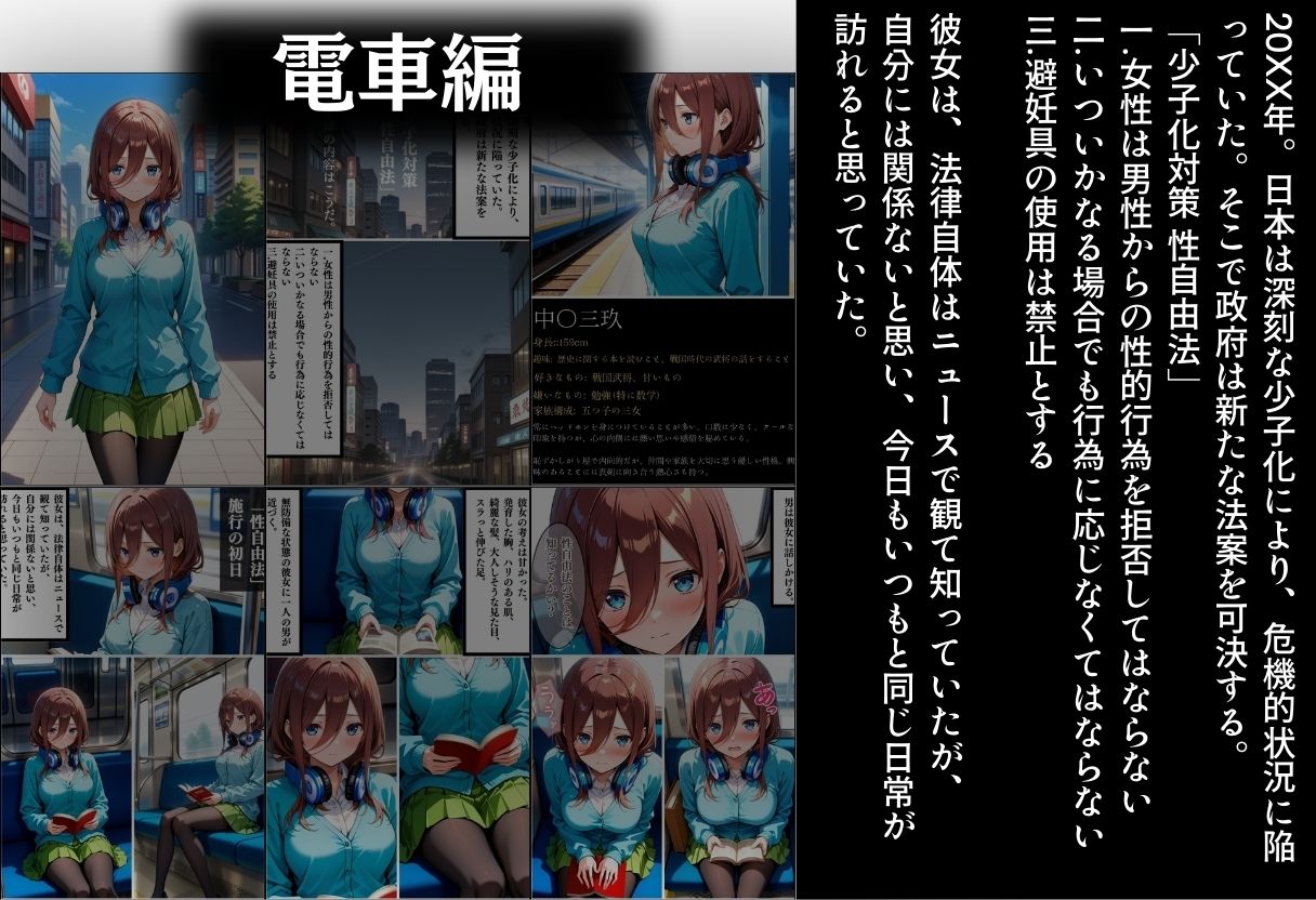 サンプル画像2:【中〇三玖編】泣き叫んでも終わらない種付け(らりるれろ) [d_503292]