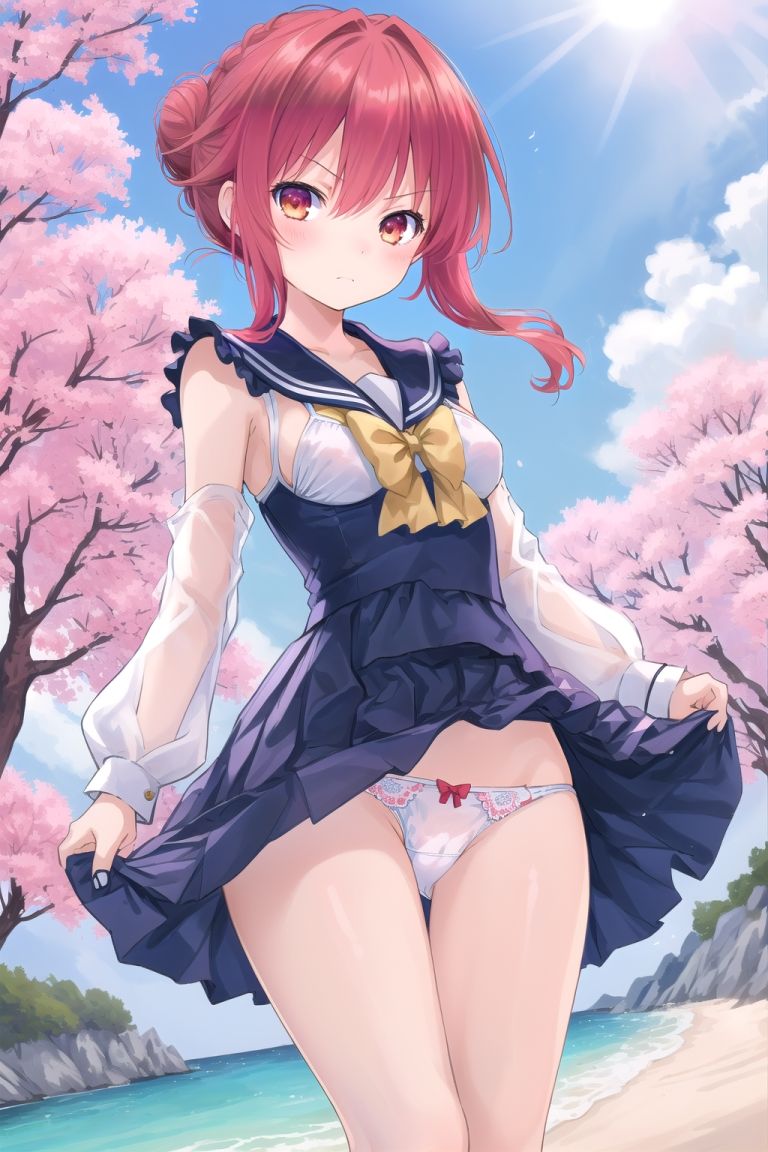 サンプル画像3:八舞耶倶矢ちゃんのパンチラ写真集〜春の晴れた朝の海編〜(ゆるふわ研究所) [d_503379]