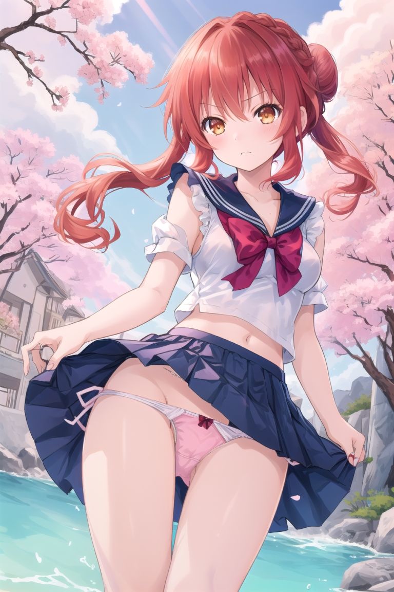 サンプル画像5:八舞耶倶矢ちゃんのパンチラ写真集〜春の晴れた朝の海編〜(ゆるふわ研究所) [d_503379]