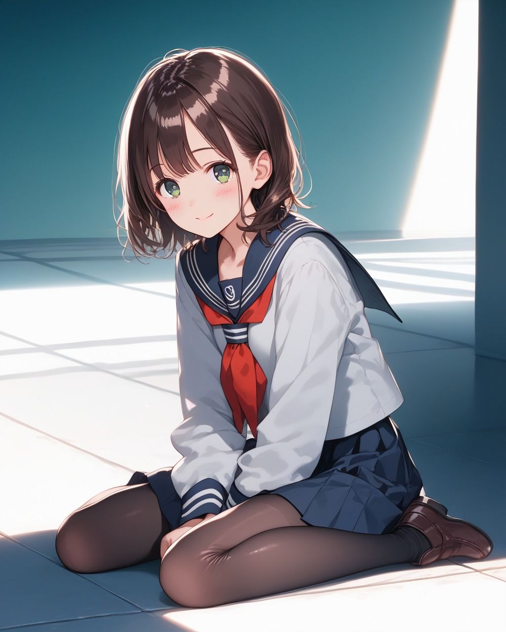 サンプル画像1:ちょっとエッチなセーラー服美少女(たこやき) [d_503475]