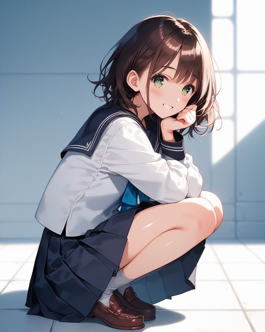 サンプル画像2:ちょっとエッチなセーラー服美少女(たこやき) [d_503475]