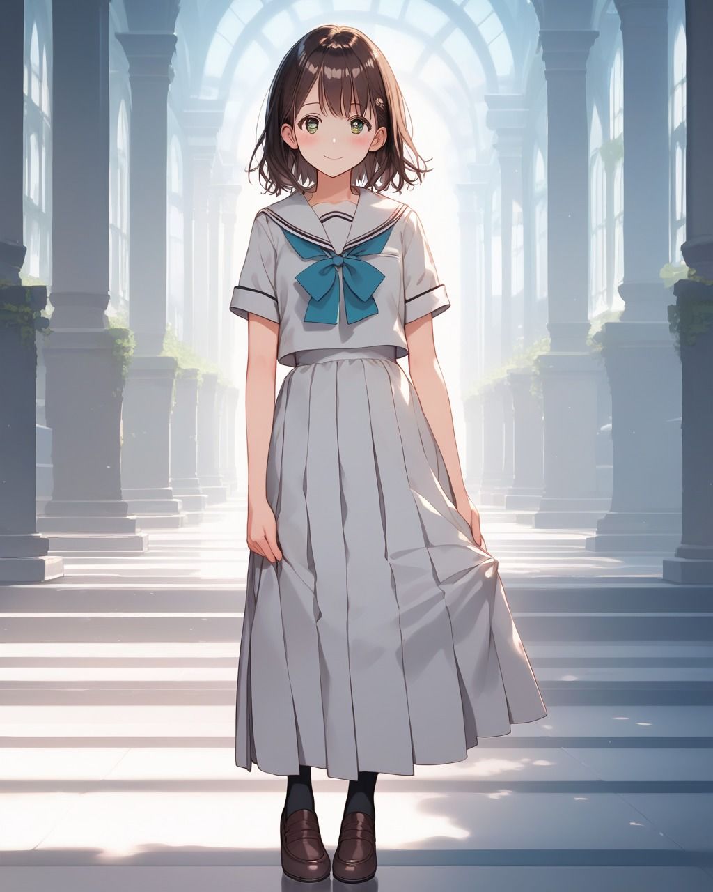 サンプル画像4:ちょっとエッチなセーラー服美少女(たこやき) [d_503475]