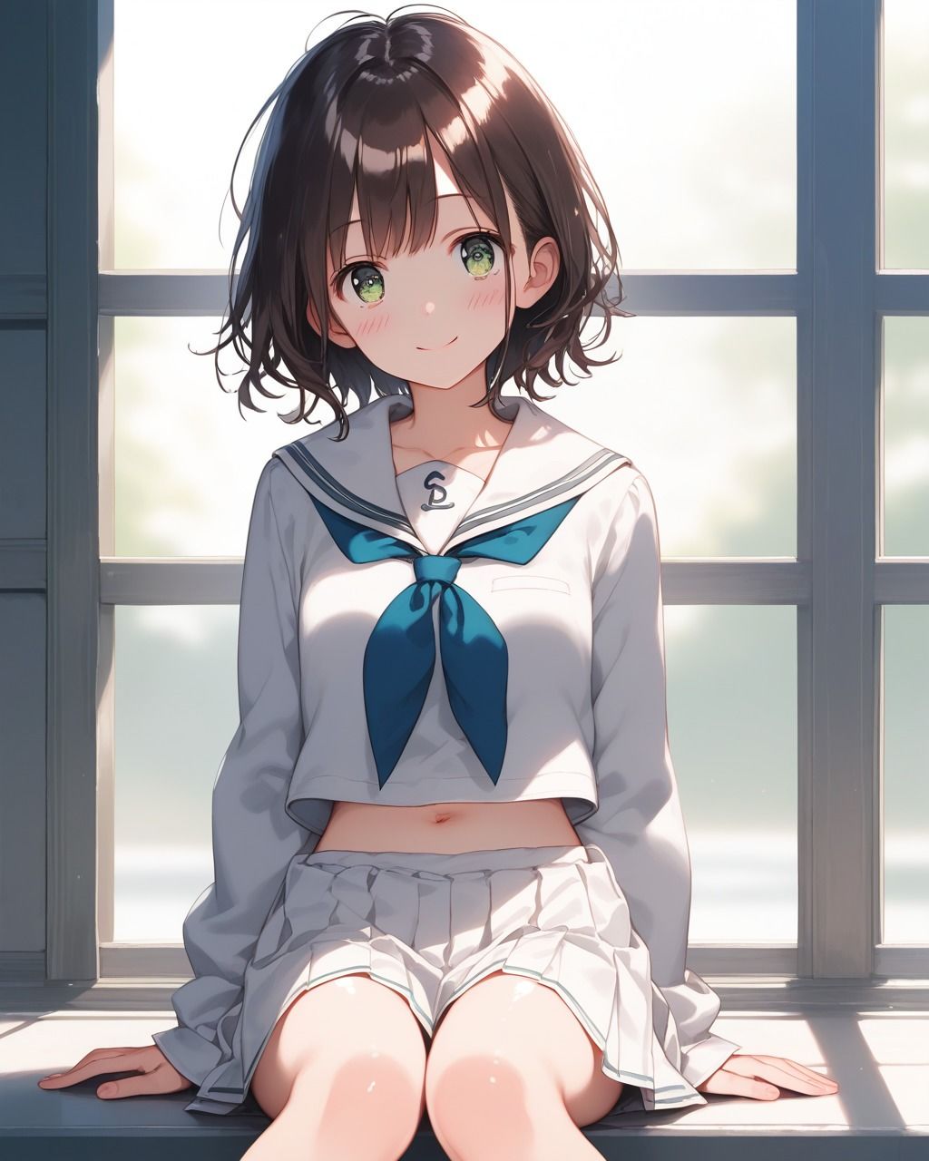 サンプル画像6:ちょっとエッチなセーラー服美少女(たこやき) [d_503475]