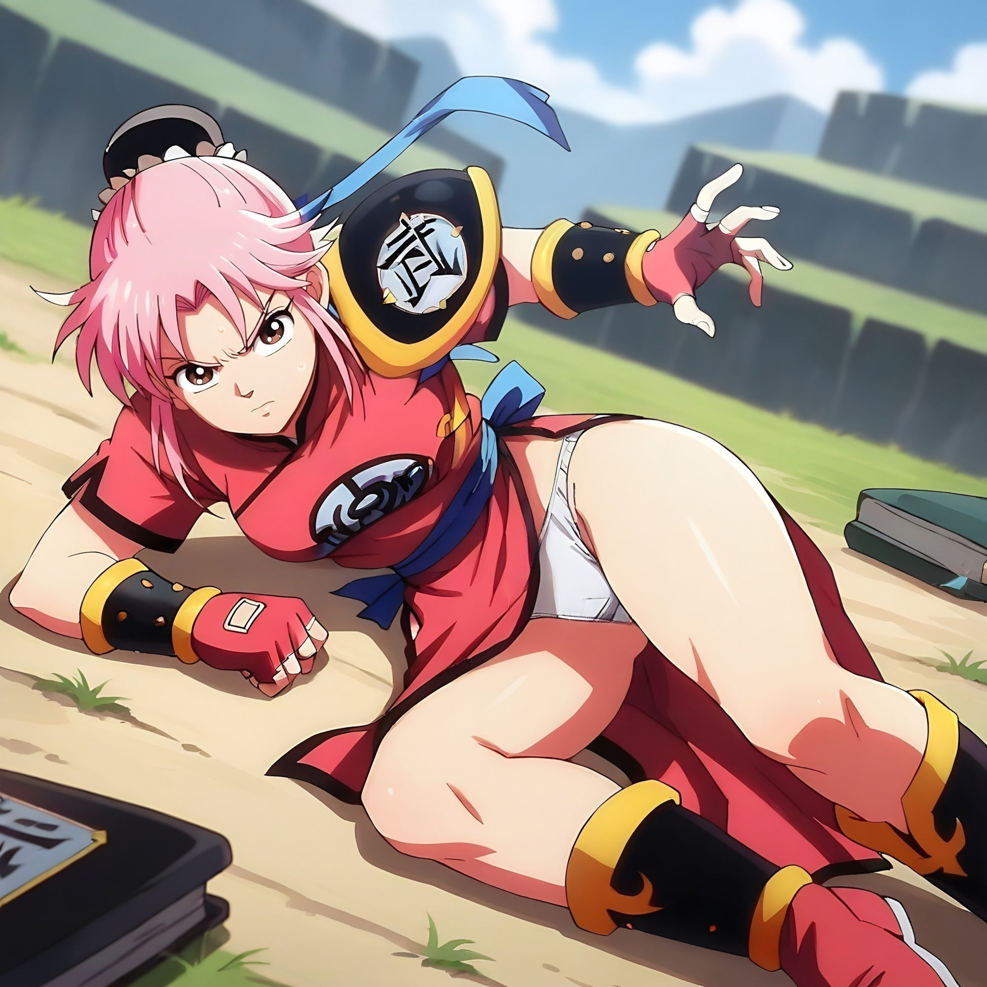 サンプル画像1:武闘家マ〇ムパンチラCG集（全100枚）(パンチラManiax) [d_503499]