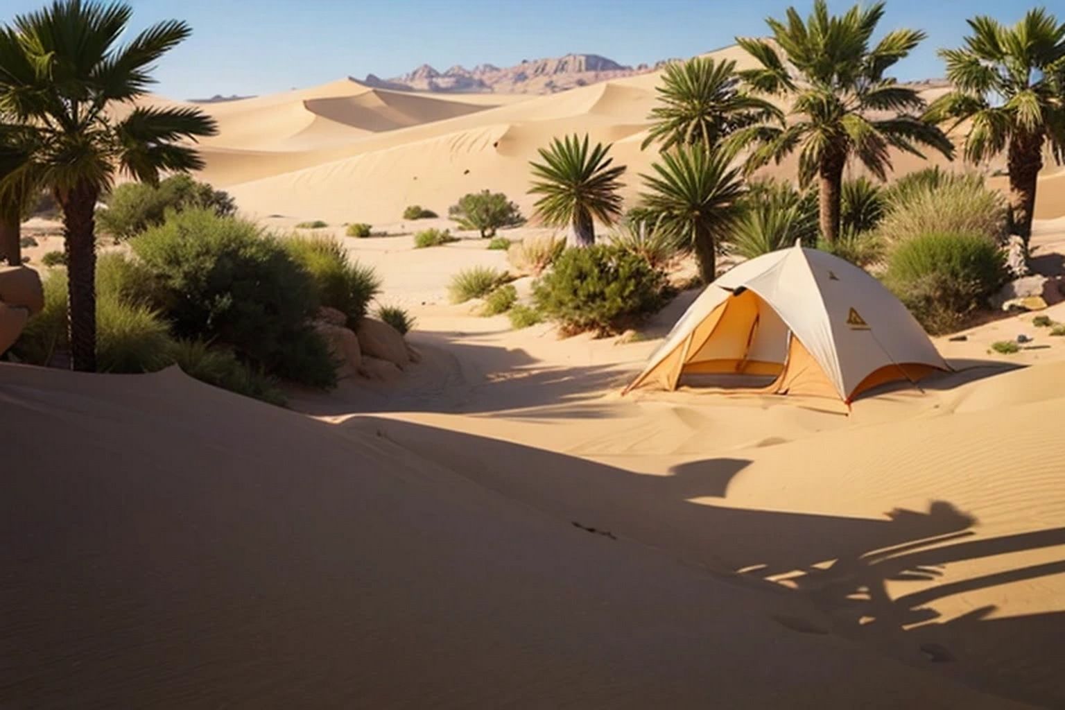 サンプル画像2:砂漠・オアシス 素材集(豊川内角) [d_503683]