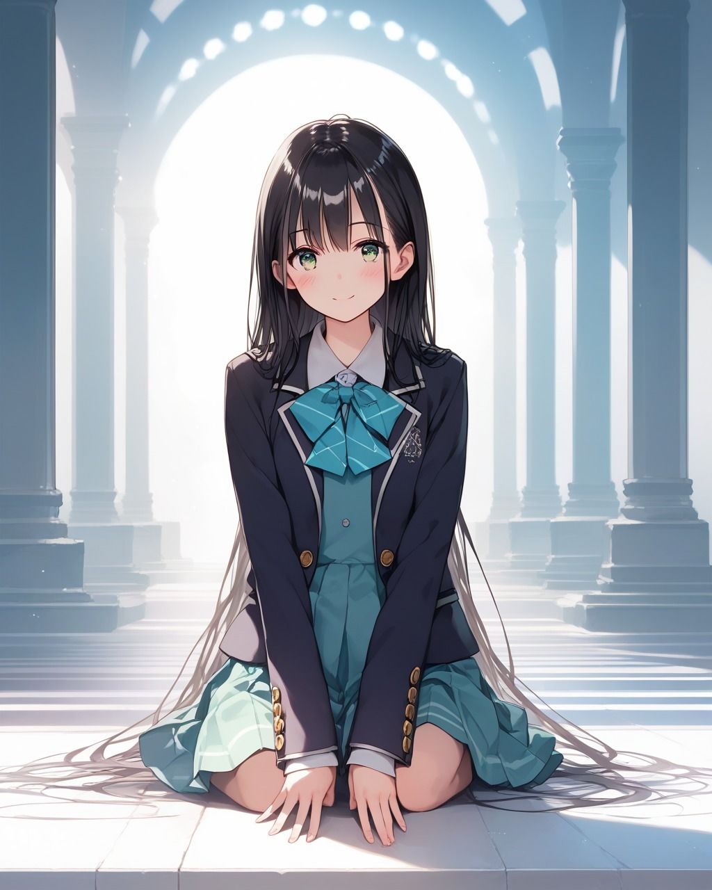 サンプル画像1:ちょっとエッチなブレザー制服美少女(たこやき) [d_503772]