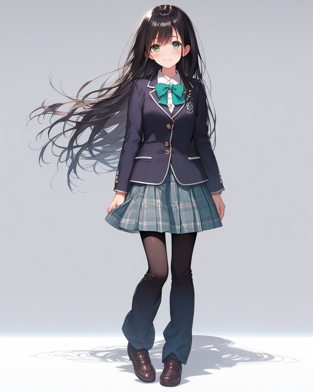 サンプル画像2:ちょっとエッチなブレザー制服美少女(たこやき) [d_503772]