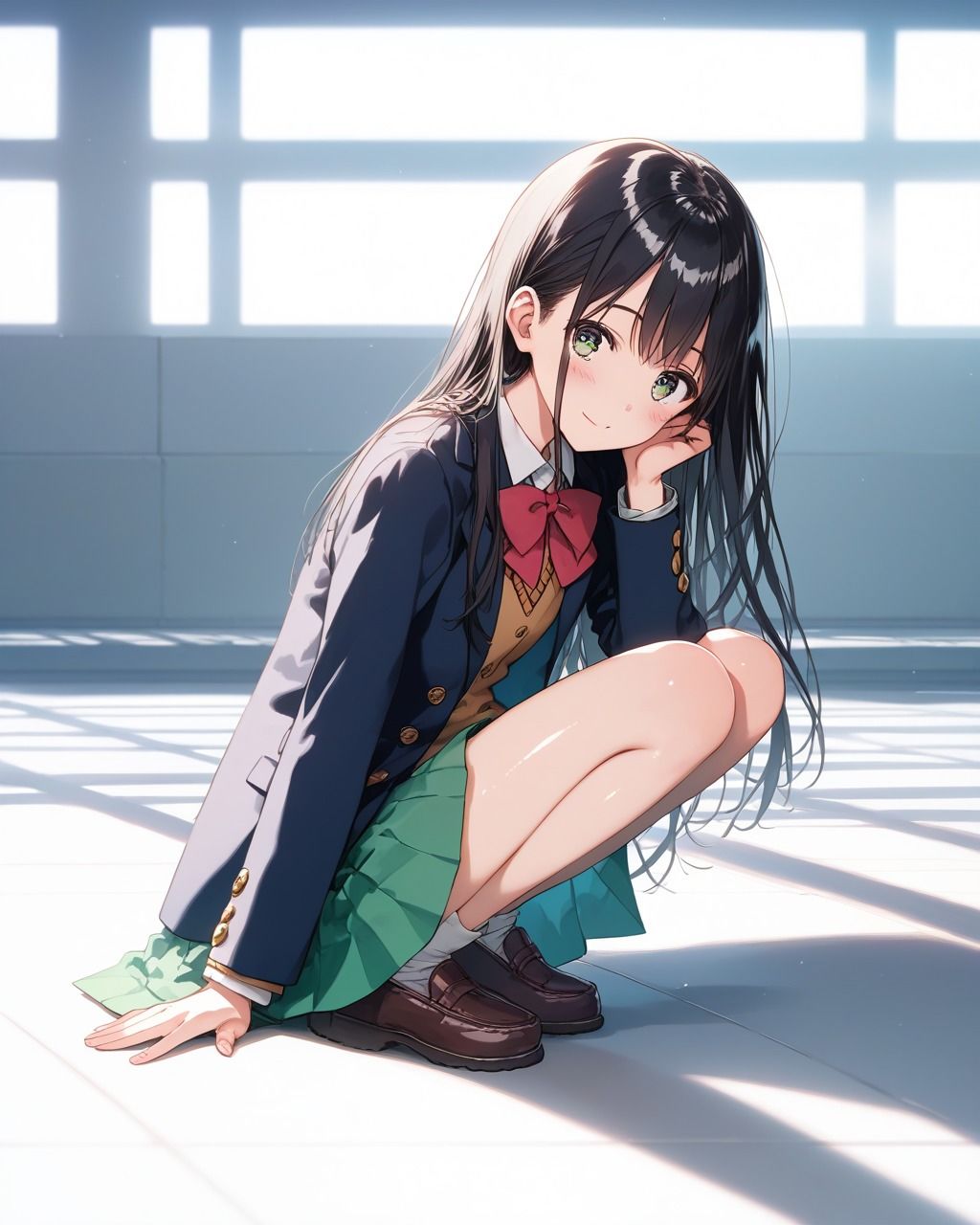 サンプル画像3:ちょっとエッチなブレザー制服美少女(たこやき) [d_503772]