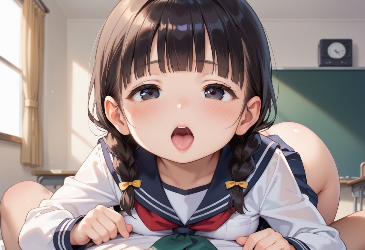 サンプル画像1:兄妹のヒミツ性教育〜おさげ少女〜(禁断果汁) [d_503855]