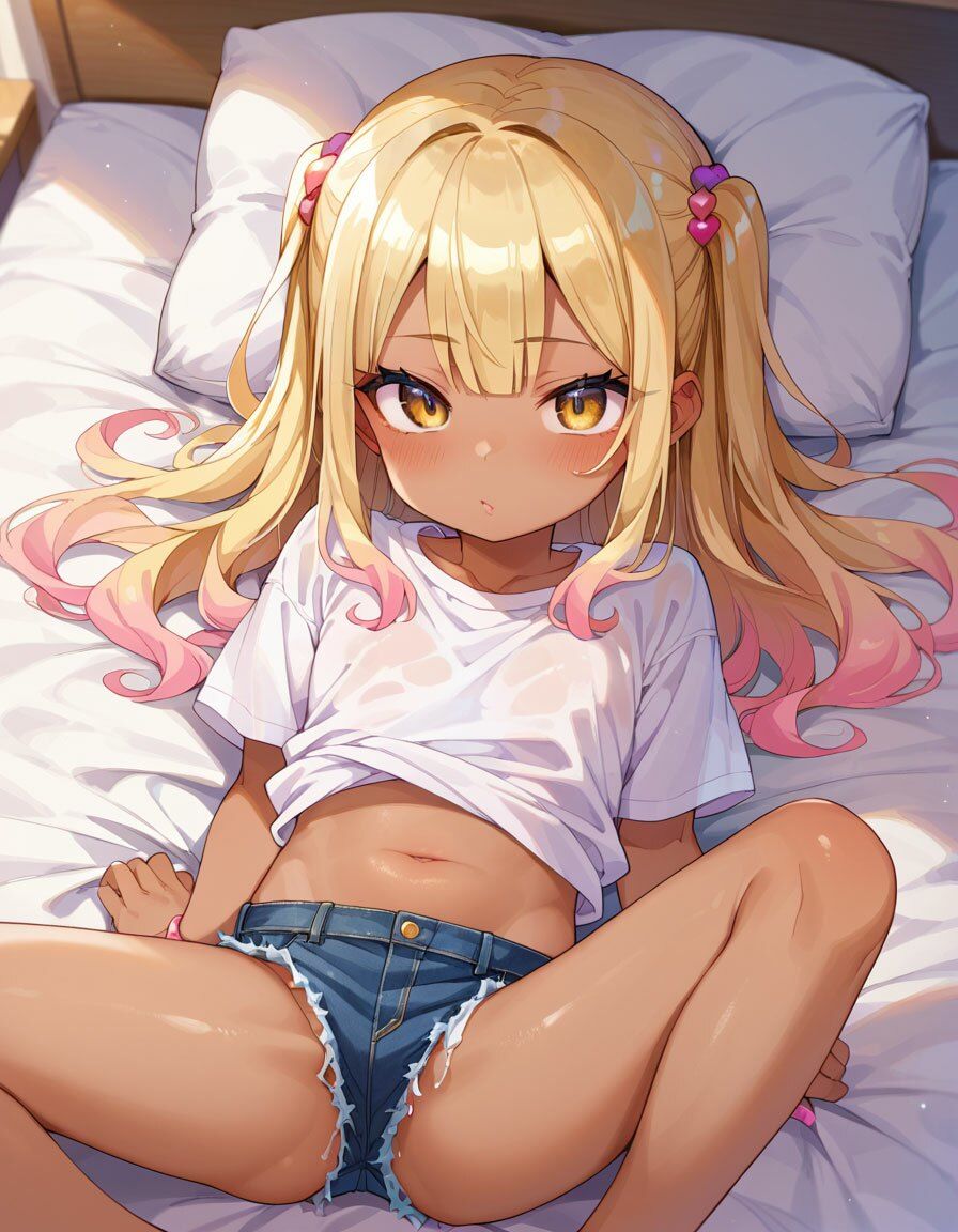 サンプル画像1:白黒ちびギャルちゃんは意外と恥ずかしがり屋（CG100枚）(ティッシュのご用意を) [d_503982]