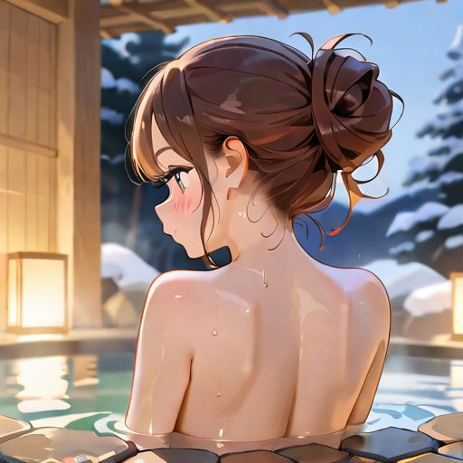 サンプル画像2:美少女温泉物語(AI幻想工房) [d_504082]