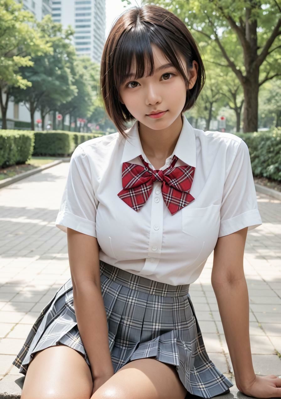 サンプル画像1:日焼けショート【実写系AI超リアルCG集EX】（500枚）(kohane@AI girl) [d_504157]