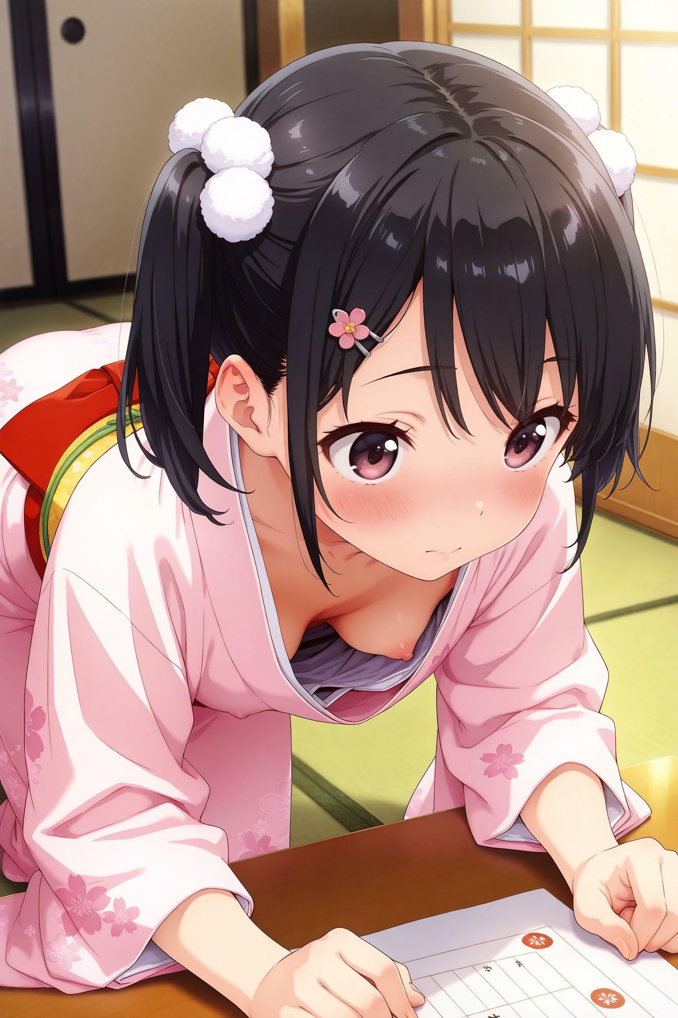 サンプル画像5:新春★振袖美少女たちにエッチなイタズラ♪(ハイスクールパラダイス) [d_504170]