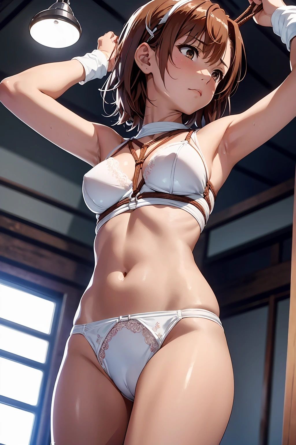 サンプル画像2:御坂〇琴  縄拘束（140枚）(ひぐまアート) [d_504182]