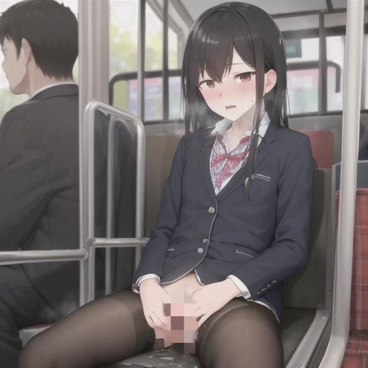 サンプル画像2:ブレザーちゃんのどこでも露出！！  黒髪ちゃん編(まんまんちん) [d_504190]