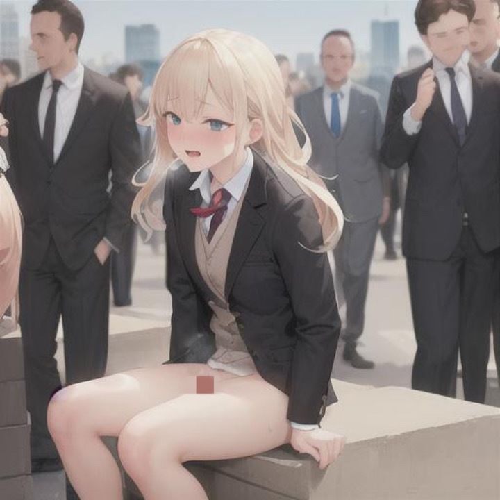 サンプル画像4:ブレザーちゃんのどこでも露出！！  金髪ちゃん編(まんまんちん) [d_504191]