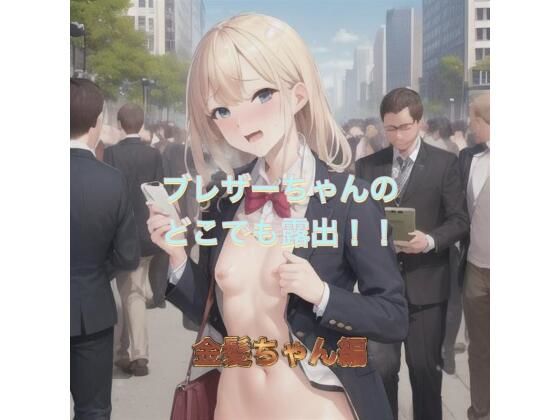 ブレザーちゃんのどこでも露出！！  金髪ちゃん編