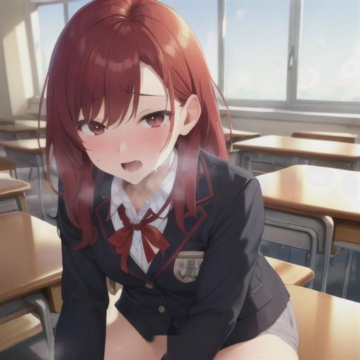 サンプル画像1:ブレザーちゃんのどこでも露出！！  赤髪ちゃん編(まんまんちん) [d_504197]