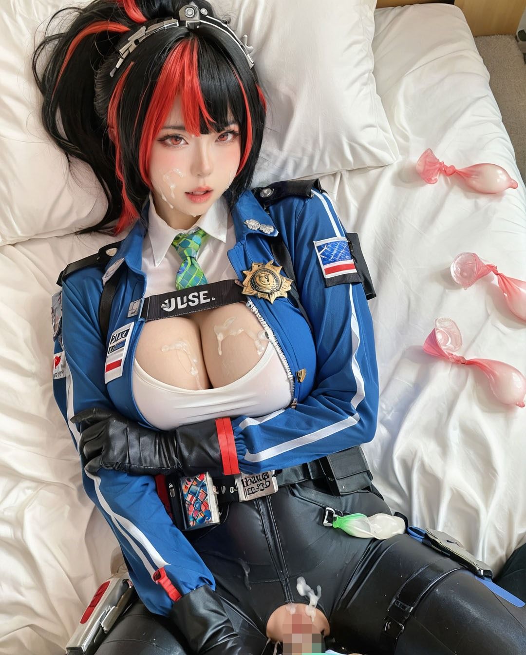 サンプル画像5:朱鳶のコスプレイヤーさんとコミケ終わりに濃厚セックス ZZ● （制服＆競泳水着）(HentAI Maniac Japan) [d_504246]