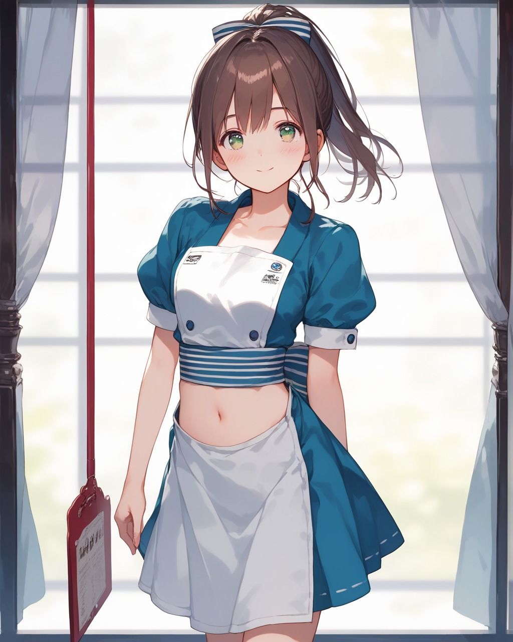 サンプル画像6:ちょっとエッチなウエイトレス(たこやき) [d_504306]