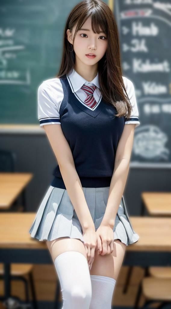 サンプル画像3:制服コスプレ美女【Japan AI Diva vol.15】(Japan AI Diva) [d_504390]