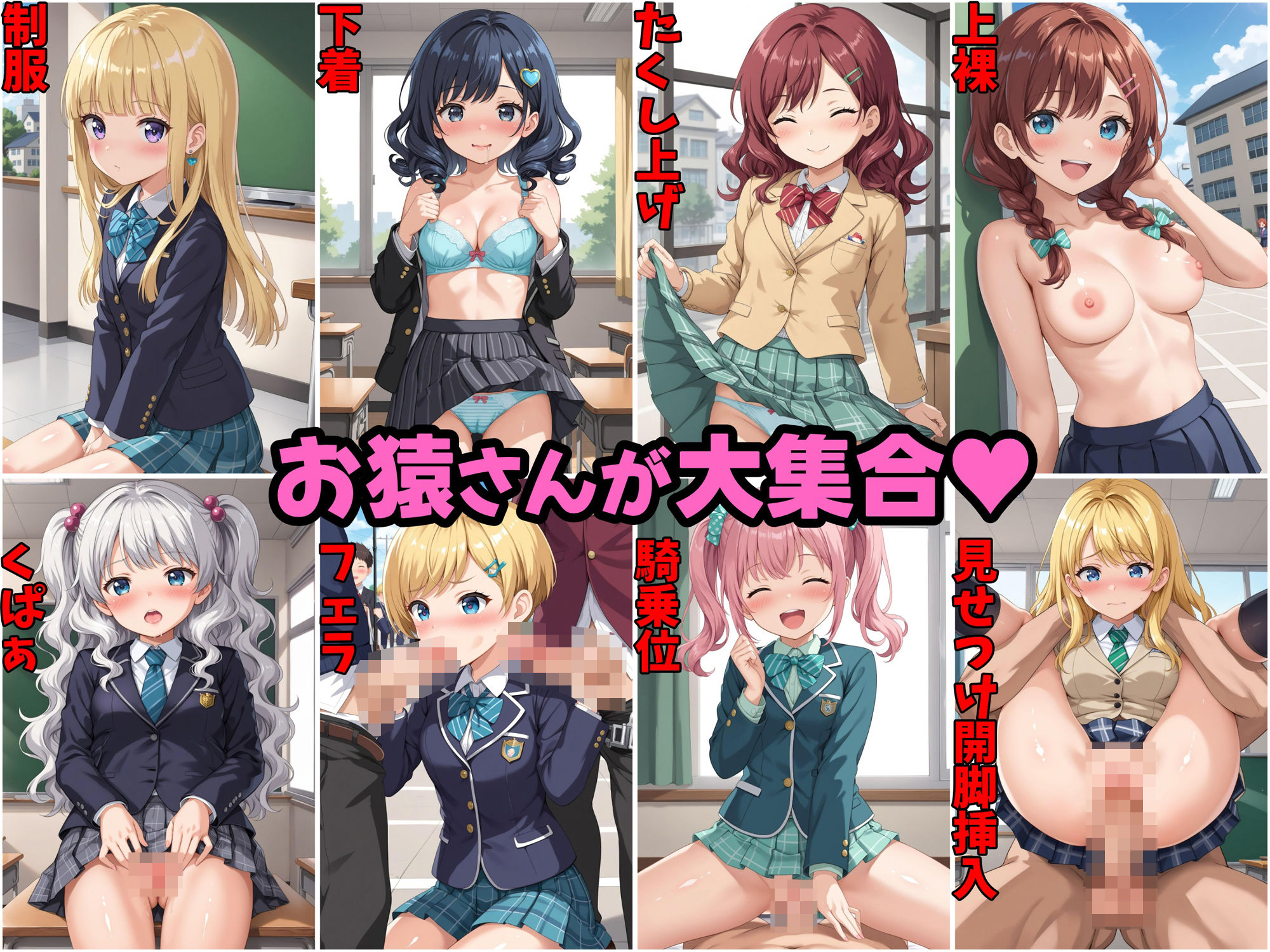 サンプル画像4:おまんこ大開脚！！公開処刑学園！！(楽園の輪) [d_504409]